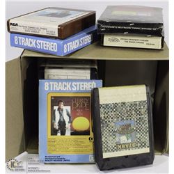 16) BOX OF 8-TRACKS