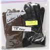 Image 1 : 2PK LADIES LEATHER GLOVES LARGE