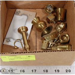 BOX W/ 10 COLLECTIBLE BRASS MINIATURES