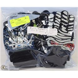 6 PACK OF YOUTH/ADULT HALLOWEEN SAFETY GLOVES