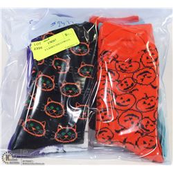 6 PAIRS OF LADIES HALLOWEEN SOCKS