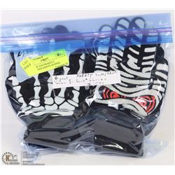 6 PACK OF YOUTH/ADULT HALLOWEEN SAFETY GLOVES