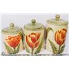 Image 1 : 3 JAR MATCHING CANISTER SET