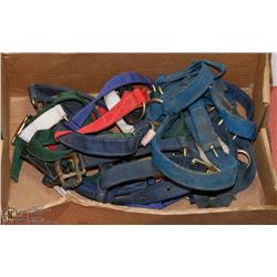 FLAT OF 4 HORSE HALTERS