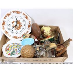 FLAT OF VINTAGE  HOME DECOR & COLLECTIBLES