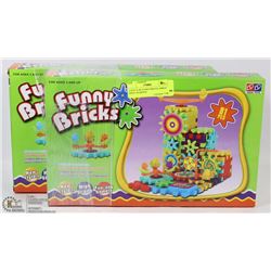 2 NEW 81 PC FUNNY BRICKS ,GREAT XMAS PRESENTS