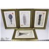 Image 1 : LOT OF 4 SHOWHOME PRINTS FRAMED.