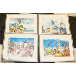 LOT OF 4 FRAMED PICTURES
