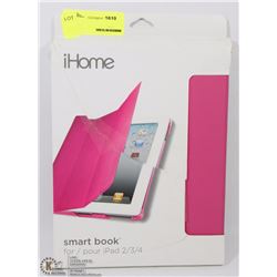 IHOME SMART BOOK COVER FOR IPAD 2/3/4