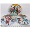 Image 1 : 3 HOCKEY COLLECTOR PLATES, "THE PILE UP", "THE
