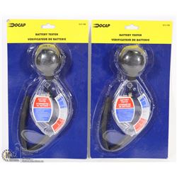 LOT OF 2 BATTERY TESTER