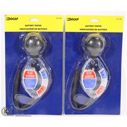 LOT OF 2 BATTERY TESTER