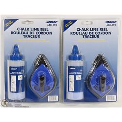 LOT OF 2 CHALK LINE REEL