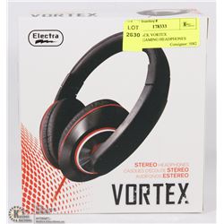 NEW BLACK VORTEX STEREO/GAMING HEADPHONES