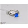 Image 1 : #41- AUSTRALIAN BLUE FIRE OPAL RING