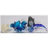 Image 1 : BLOWN GLASS CANDY DISH W/GLASS DOLPHIN