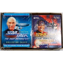 1 STAR TREK FACTORY SEALED BOX, 1 1993 SKYBOX DEEP