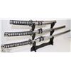Image 2 : NEW SET OF 3 DECORATIVE SWORDS W/ STAND