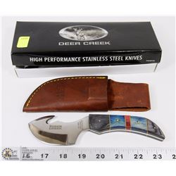 DEER CREEK STAINLESS STEEL SKINNING KNIFE
