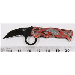 ZOMBIE THEMED TACTICAL KNIFE.