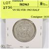 Image 1 : CANADIAN SILVER 1963 HALF DOLLAR.