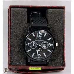 #8) GT GRAND TOURING MANS WATCH WITH RUBBER STRAP