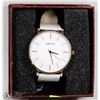 Image 1 : #5) KEZZIE WOMEN'S WATCH WITH WHITE STRAP