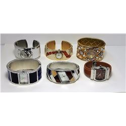 #6 - LOT OF 6 BRACELET STYLE WATCHES