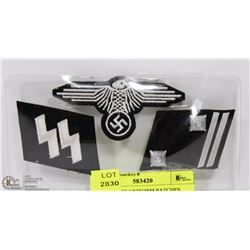 GERMAN SS UNIFORM PATCHES MOVIE PROPS, MARKED