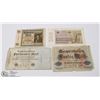 Image 1 : FOUR GERMAN WWI BANK NOTES INCL 500 MARK 1922, 50