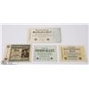 Image 1 : FOUR GERMAN WWI BANK NOTES INCL 500 MARK 1922,