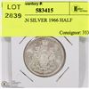 Image 1 : CANADIAN SILVER 1966 HALF DOLLAR.