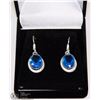 Image 1 : #13-BLUE TOPAZ GEMSTONE EARRINGS