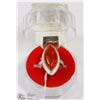 Image 1 : #28-AMBER GEMSTONES RING