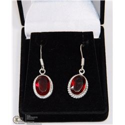 #33- MAZAMBIQUE GARNET GEMSTONES EARRINGS