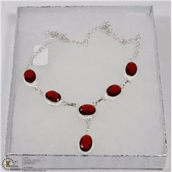 #30- MAZAMBIQUE GARNET GEMSTONES NECKLACE