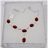 Image 1 : #30- MAZAMBIQUE GARNET GEMSTONES NECKLACE