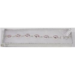 #56-PINK KUNZITE GEMSTONE BRACELET