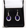 Image 1 : #50-TANZANITE GEMSTONES EARRINGS