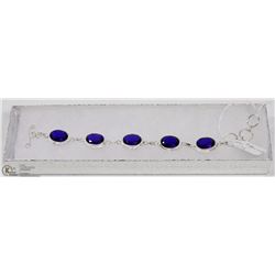 #48-TANZANITE GEMSTONES BRACELET