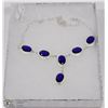 Image 1 : #46-TANZANITE GEMSTONES NECKLACE