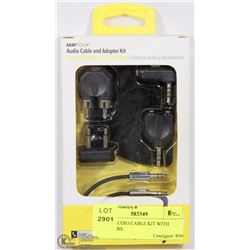 3.5MM AUDIO CABLE KIT WITH ADAPTERS.