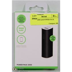 BELKIN 2000 mAH POWER PACK.