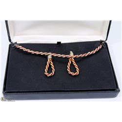 ROPE BRACELET AND EARRINGS SET