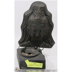 LIGHT UP FEMALE BUDDHIST GOD ORNAMENT.
