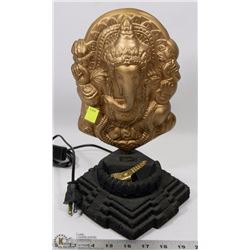 LIGHT UP GANESH BUDDIST GOD ORNAMENT.