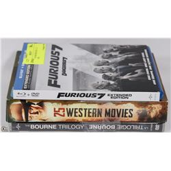 BUNDLE OF MOVIES INCL  25 WESTERNS.