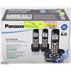 Image 1 : PANASONIC 6.0, 3 HAND SET CORDLESS PHONE SET WITH