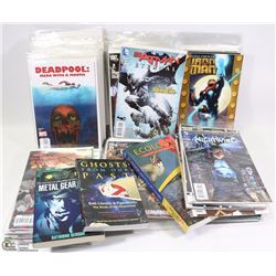 BOX OF ASSORTED GRAPHIC NOVELS & COMICS