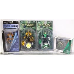 BOX OF 4 ACTION FIGURES IN ORIGINAL PACKAGES